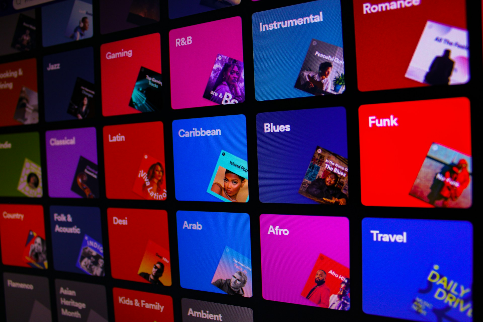 Playlist grid