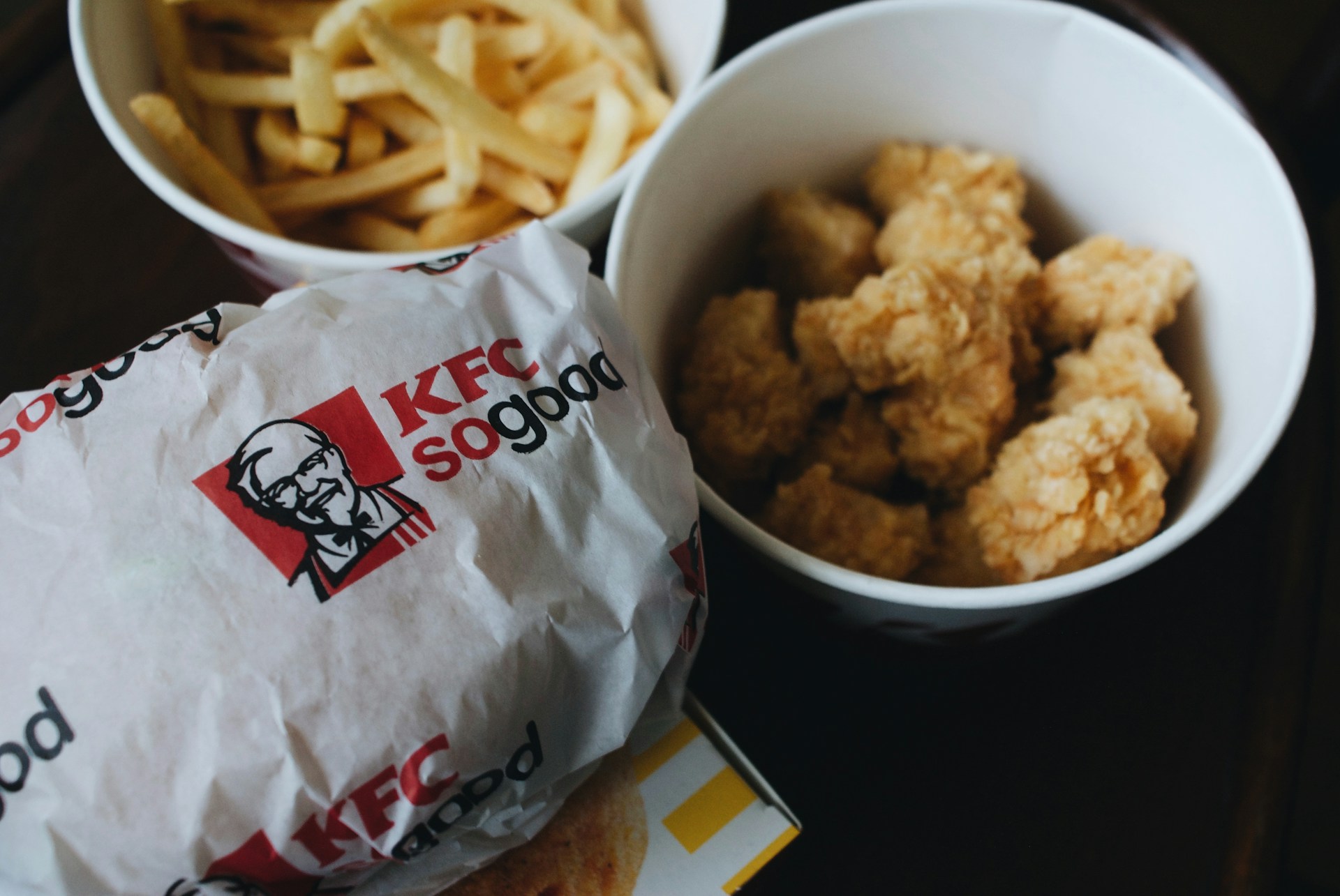 kfc fries and chicken